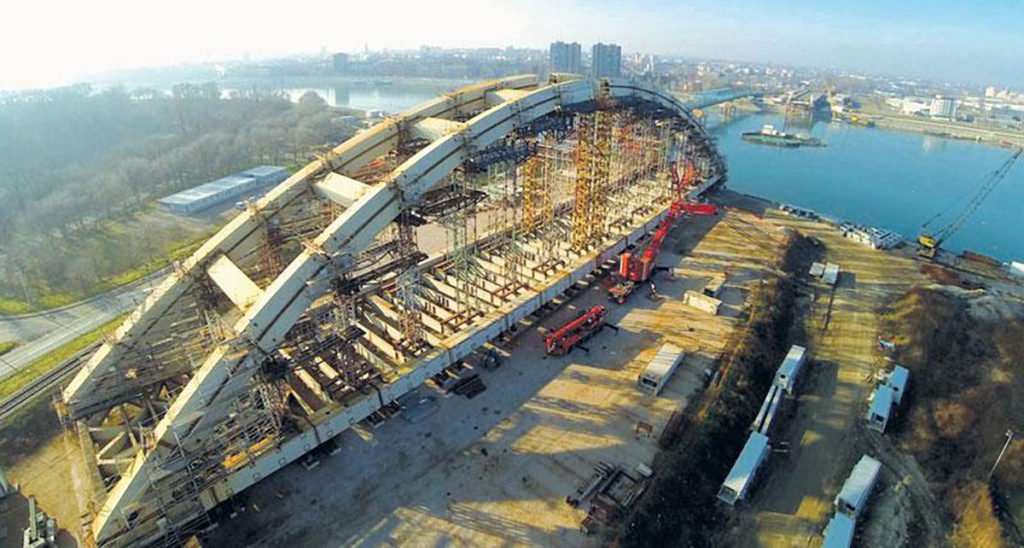 Izgradnja železničko-drumskog mosta preko reke Dunava u Novom Sadu (Žeželjevog most)